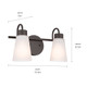 Erma Two Light Bath (55125OZ)