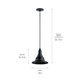 Hampshire One Light Outdoor Pendant (59058BKT)