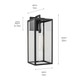Branner One Light Outdoor Wall Mount (59114BKT)