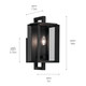 Kroft One Light Outdoor Wall Mount (59131BKT)