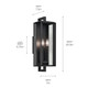 Kroft Two Light Outdoor Wall Mount (59132BKT)