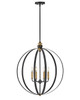 Lark - 83034BK - LED Chandelier - Cirque - Black