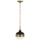 Generation Lighting - P1282DAB/MB - One Light Pendant - Cadence - Dark Antique Brass / Matte Black Generation Lighting - P1282DAB/MB - One Light Pendant - Cadence - Dark Antique Brass / Matte Black