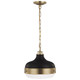 Generation Lighting - P1283DAB/MB - Two Light Pendant - Cadence - Dark Antique Brass / Matte Black Generation Lighting - P1283DAB/MB - Two Light Pendant - Cadence - Dark Antique Brass / Matte Black