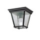 Kichler - 9859BK - One Light Outdoor Ceiling Mount - Black Kichler - 9859BK - One Light Outdoor Ceiling Mount - Black