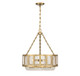 Lighting One E - V6-L7-3201-4-322 - Four Light Pendant - Mancini - Warm Brass