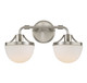Lighting One E - V6-L8-3900-2-SN - Two Light Bathroom Vanity - Meredith - Satin Nickel