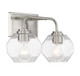 Baldwin Two Light Bathroom Vanity (V6-L8-4399-2-SN)