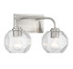 Baldwin Two Light Bathroom Vanity (V6-L8-4399-2-SN)