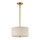 Maxim - 10011OMNAB - Two Light Pendant / Semi-Flush Mount - Bongo - Natural Aged Brass