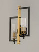Flambeau Two Light Wall Sconce (16112CLBKAB)