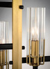 Flambeau Three Light Chandelier (16113CLBKAB)
