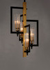 Flambeau Four Light Chandelier (16114CLBKAB)