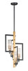 Maxim - 16114CLBKAB - Four Light Chandelier - Flambeau - Black / Antique Brass