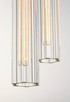 Flambeau Three Light Chandelier (16123CLBKAB)