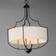 Savant Four Light Chandelier (25284WLBZAB)