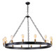 Maxim - 26276BKNAB/BUL - LED Chandelier - Noble - Black / Natural Aged Brass