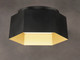 Honeycomb LED Flush Mount (30330BKGLD)