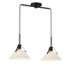 Two Light Linear Chandelier (M100108MBK)