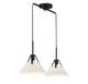Two Light Linear Chandelier (M100108MBK)