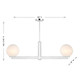 Two Light Linear Chandelier (M100124CH)
