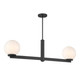 Two Light Linear Chandelier (M100124MBK)