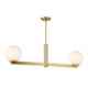 Two Light Linear Chandelier (M100124NB)