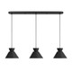 Three Light Linear Chandelier (M100134MBK)