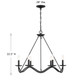 Six Light Chandelier (M100137MBK)