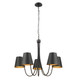 Five Light Chandelier (M100142MBK)