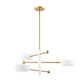 Three Light Chandelier (M100143WHNB)