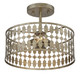 Msemi Three Light Semi-Flush Mount (M60038OG)