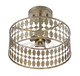 Msemi Three Light Semi-Flush Mount (M60038OG)