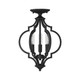 Three Light Semi-Flush Mount (M60055MBK)