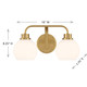 Two Light Bathroom Vanity (M80080NB)