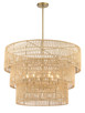Minka-Lavery - 5046-695 - Six Light Pendant - Bungalow Heaven - Soft Brass