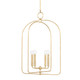 Mitzi - H512701L-GL - Four Light Pendant - Mallory - Gold Leaf