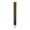 upright dark brown hemp wrap blunt cone with a black collar and clear glass tip at the bottom