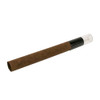 109mm Pre-Rolled Tube Dark Brown Hybrid Hemp Wrap with Cylinder Glass Tip (11mm x 30mm) [100 per Case]