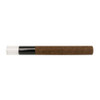 109mm Pre-Rolled Tube Dark Brown Hybrid Hemp Wrap with Cylinder Glass Tip (11mm x 30mm) [100 per Case]