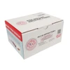 sealed white box of dark brown hemp wrap blunt cones with red and light blue brand panel