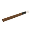 109mm Pre-Rolled Tube Dark Brown Hybrid Hemp Wrap with Cylinder Glass Tip (9mm x 30mm) [200 per Case]