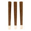 90mm Pre-Rolled Cone Dark Brown Hybrid Hemp Wrap with Wood Tip (9mm x 30mm) [75 per Case]
