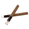 109mm Pre-Rolled Cone Dark Brown Hybrid Hemp Wrap with Glass Tip (9mm x 30mm) [50 per Case]
