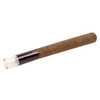 109mm Pre-Rolled Cone Dark Brown Hybrid Hemp Wrap with Glass Tip (9mm x 30mm) [50 per Case]