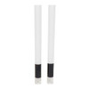 109mm Pre-Rolled Tube Refined White Glass tipped with Glossy Black Band (9mm x 30mm) [200 per Case]