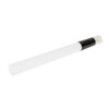 109mm Pre-Rolled Tube Refined White Glass tipped with Glossy Black Band (9mm x 30mm) [200 per Case]