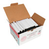 109mm Pre-Rolled Tube Refined White Glass tipped with Glossy Black Band (9mm x 30mm) [200 per Case]