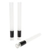 109mm Pre-Rolled Tube Refined White Glass tipped with Glossy Black Band (11mm x 30mm) [100 per Case]