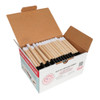 109mm Pre-Rolled Tube Natural Brown Glass tipped with Glossy Black Band (9mm x 30mm) [200 per Case]